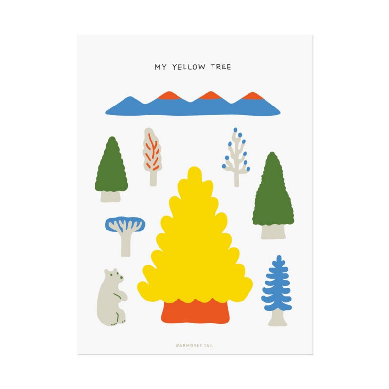 Postkarte - My Yellow Tree